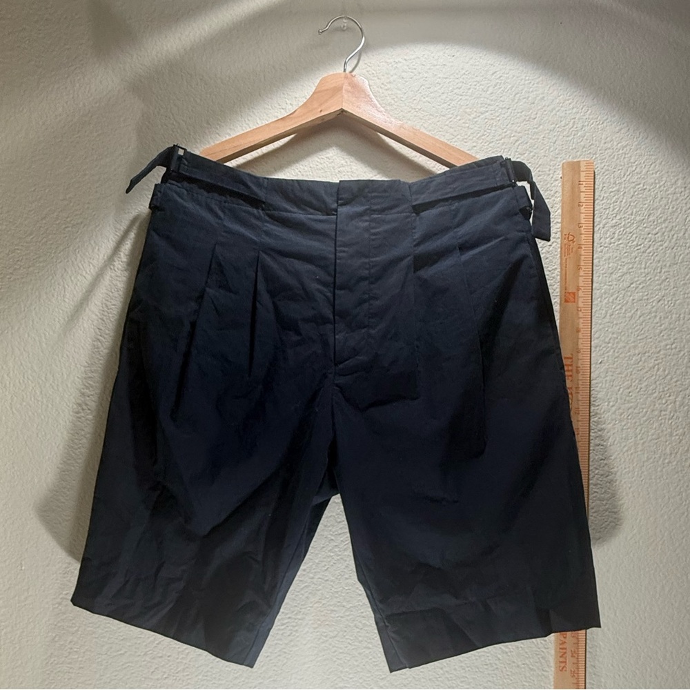 Helmut Lang Tech Fabric Shorts Navy Size 32 Modern Minimal - Picture 5 of 13